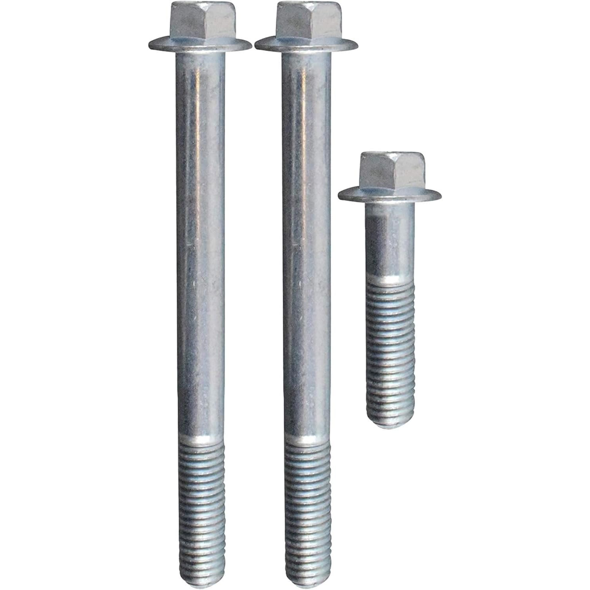 ICT Billet LS starter bolts standing upright, showing flange heads and threads